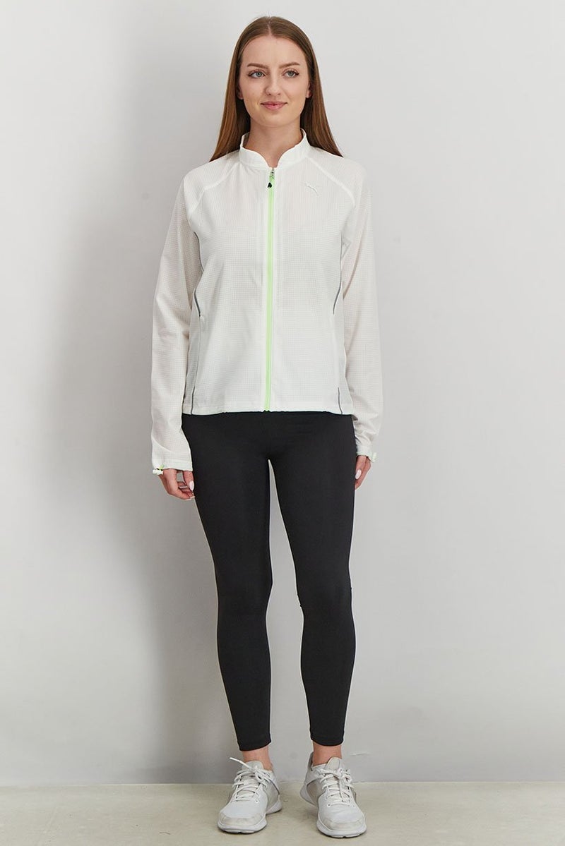 PUMA Women Sportswear Fit Woven Ultra Running Jacket, White - Image 2